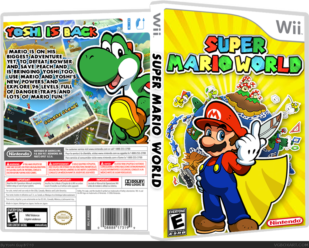 Super Mario World: Wii box cover