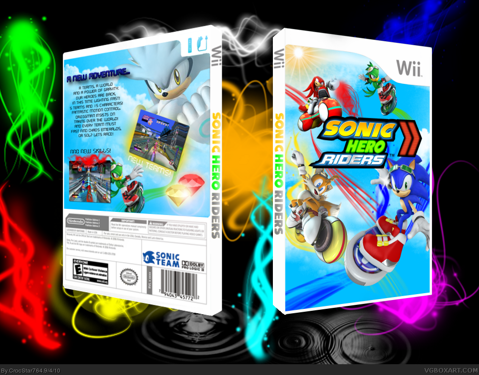 Sonic Hero Riders box cover