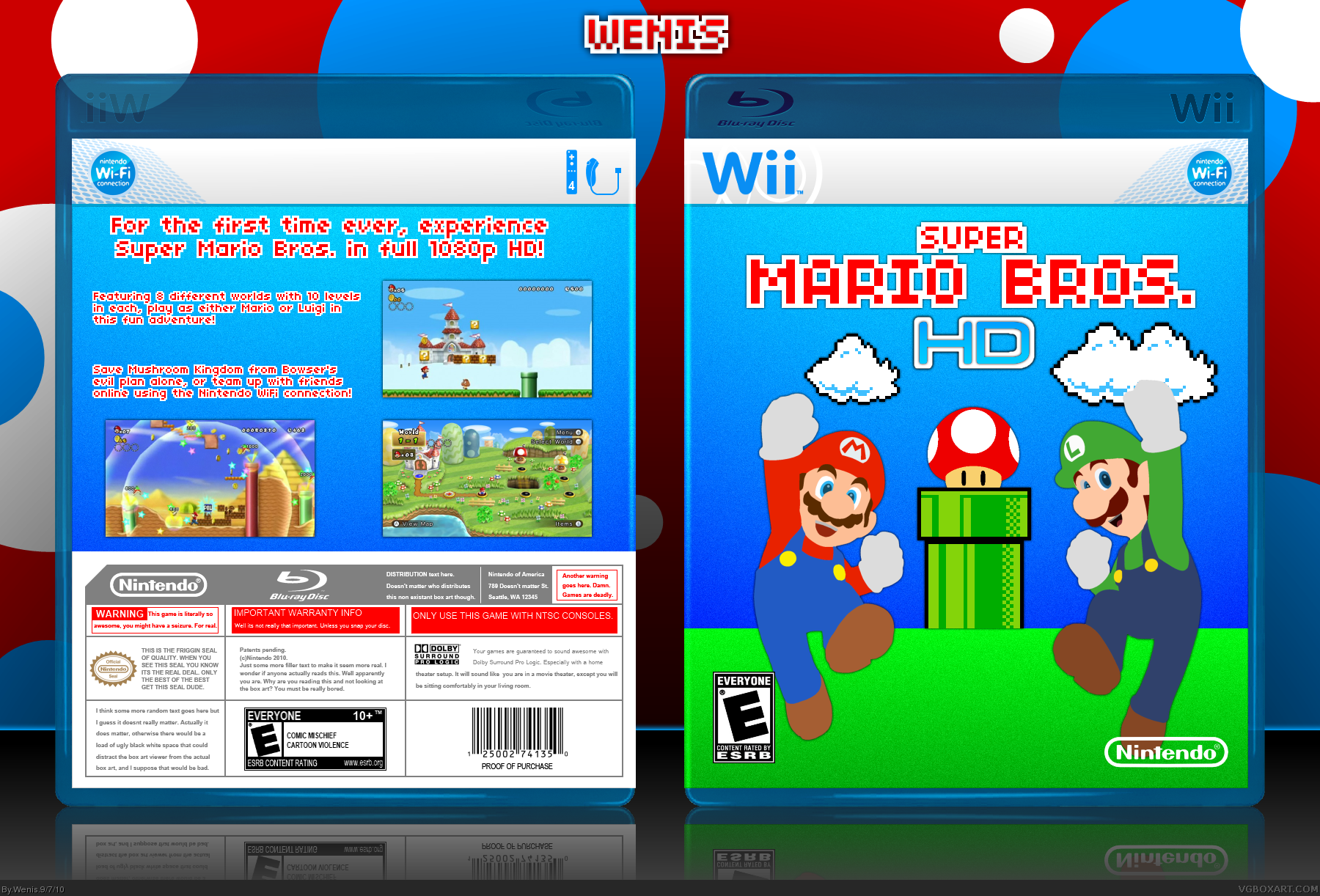 Super Mario Bros box cover