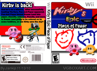 Kirby's Epic Piece of Paper box cover
