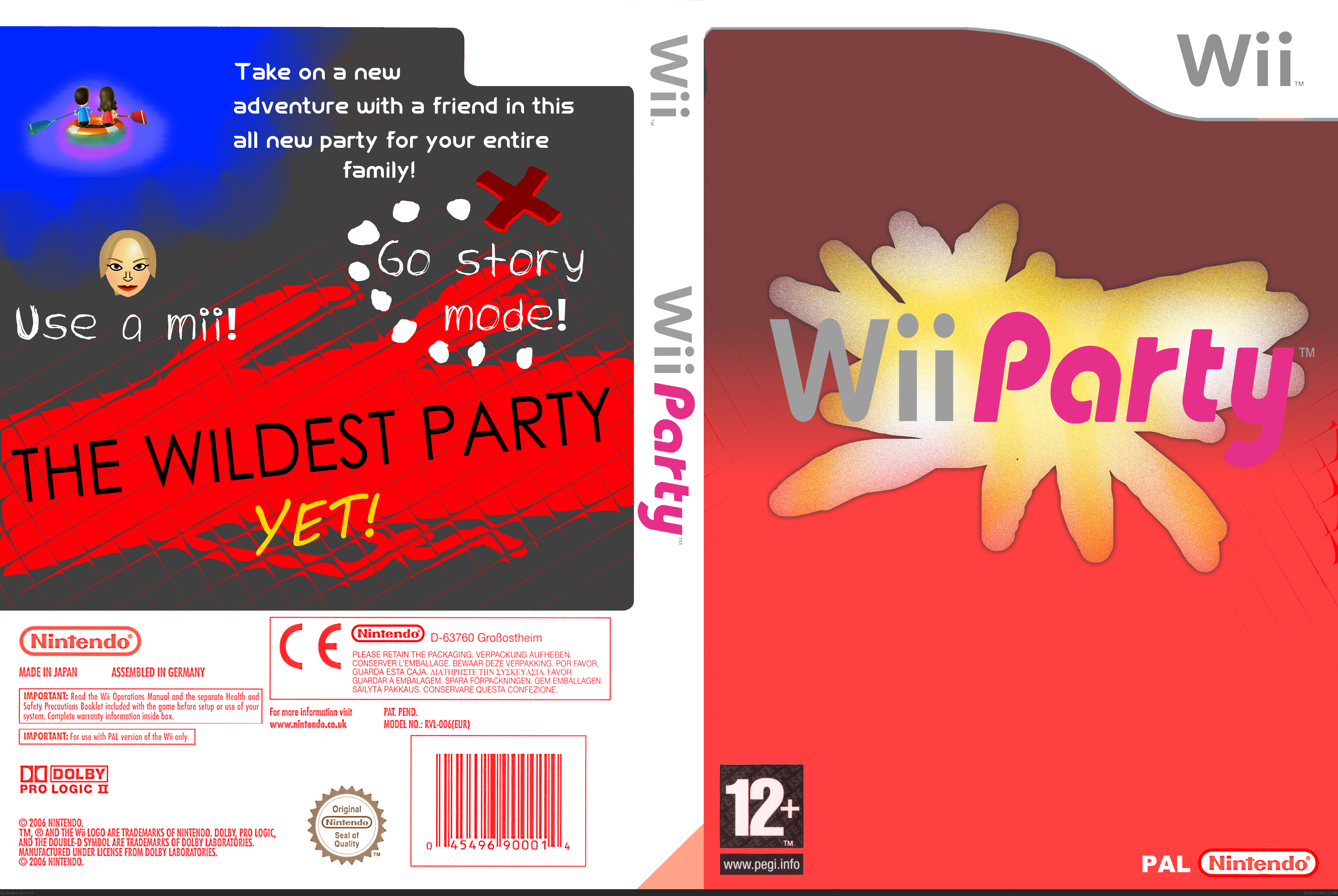 Wii party box cover