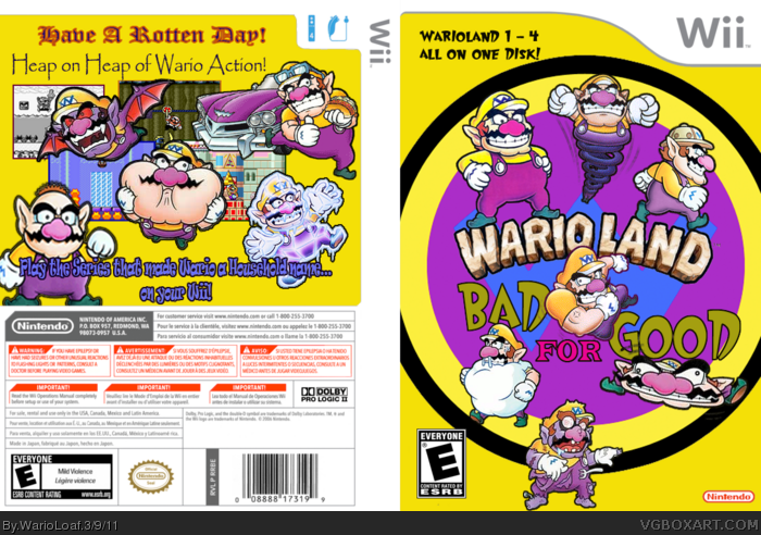 Wario Land: Bad For Good box art cover