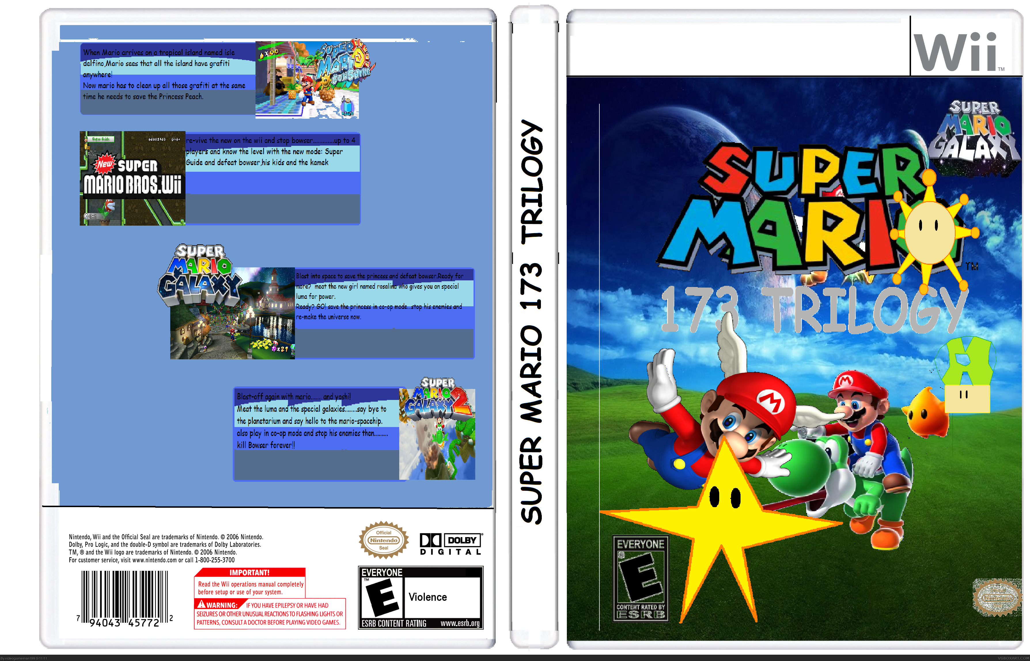 Super Mario 173 Trilogy box cover
