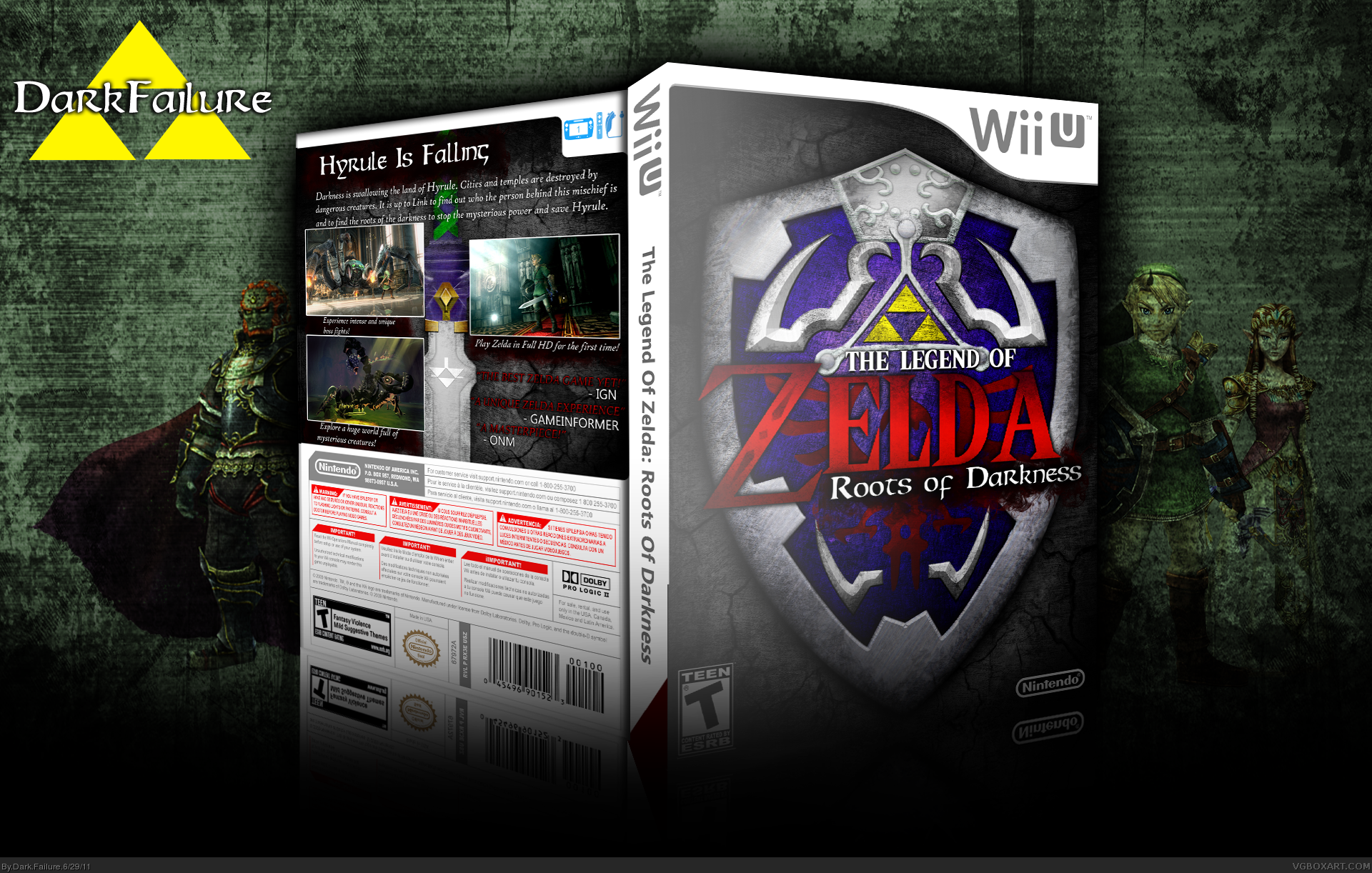The Legend Of Zelda: Roots Of Darkness box cover
