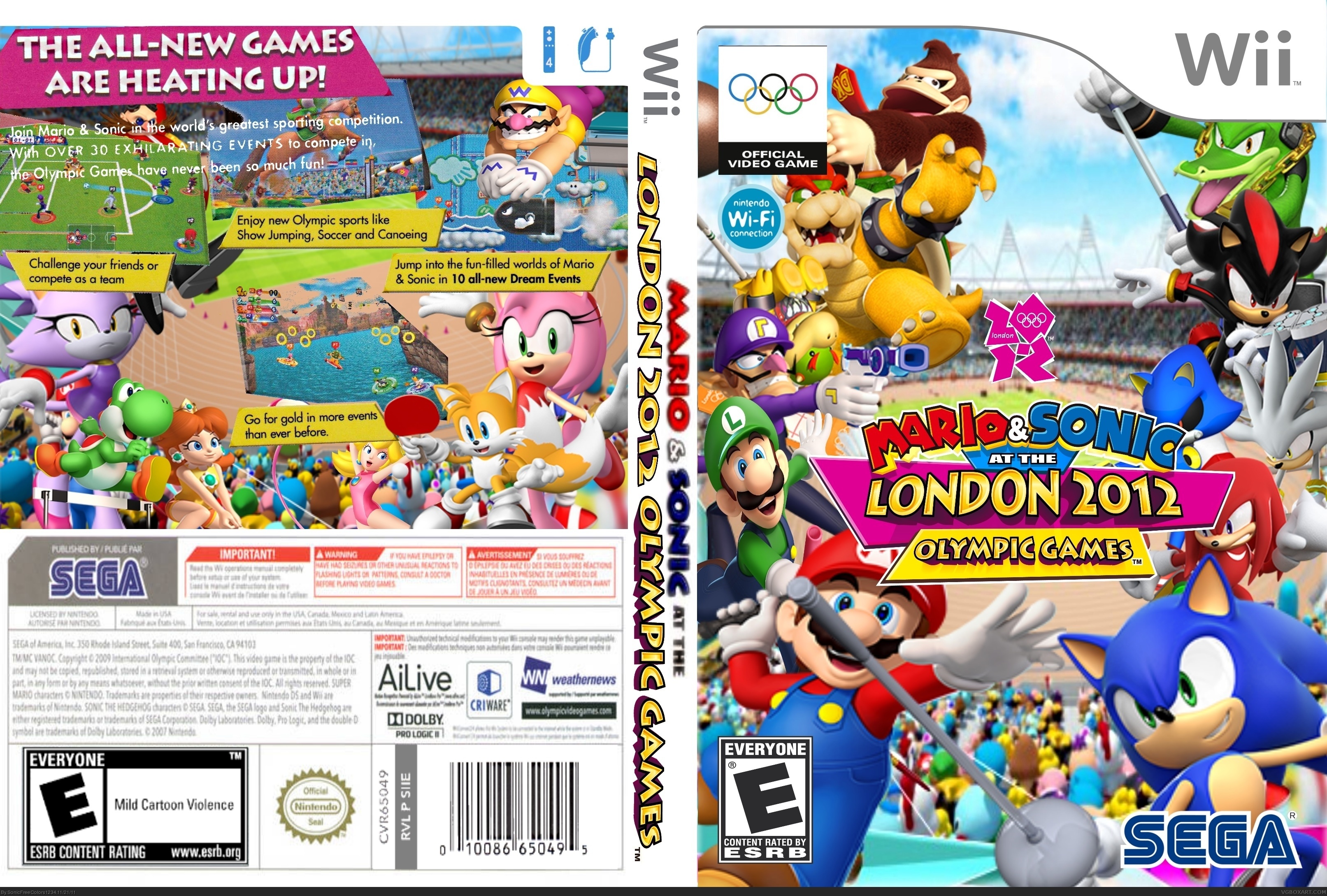 Mario and Sonic at the London 2012 Olympic Games box cover