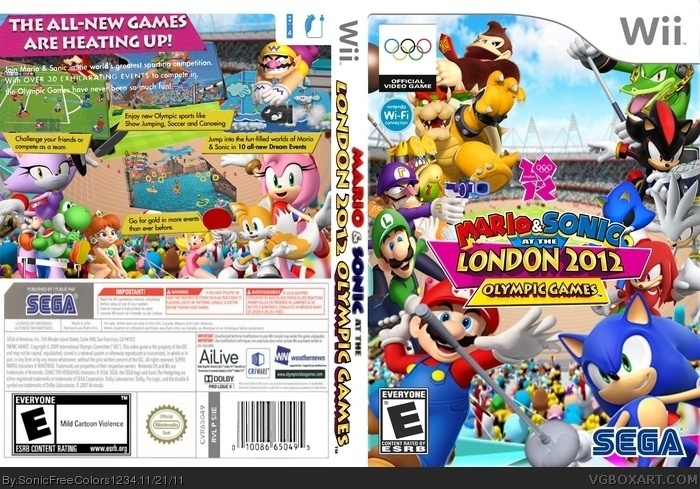Mario and Sonic at the London 2012 Olympic Games box art cover