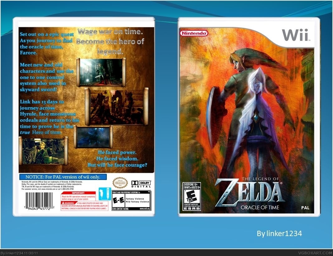 The Legend of Zelda: Oracle of Time box cover