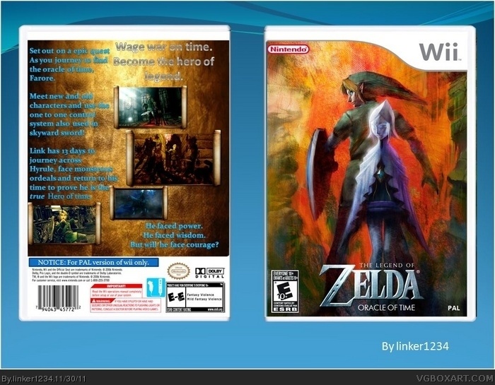 The Legend of Zelda: Oracle of Time box art cover
