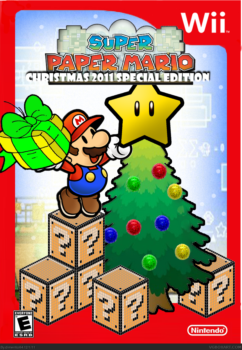 Super Paper Mario: Christmas 2011 Special Edition box cover