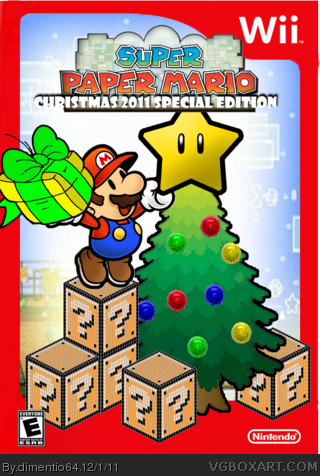 Super Paper Mario: Christmas 2011 Special Edition box art cover