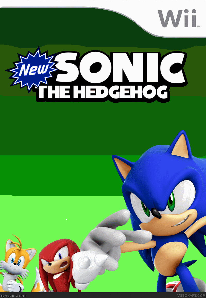 New Sonic the Hedgehog Wii box cover