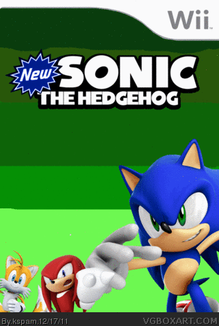 New Sonic the Hedgehog Wii box art cover