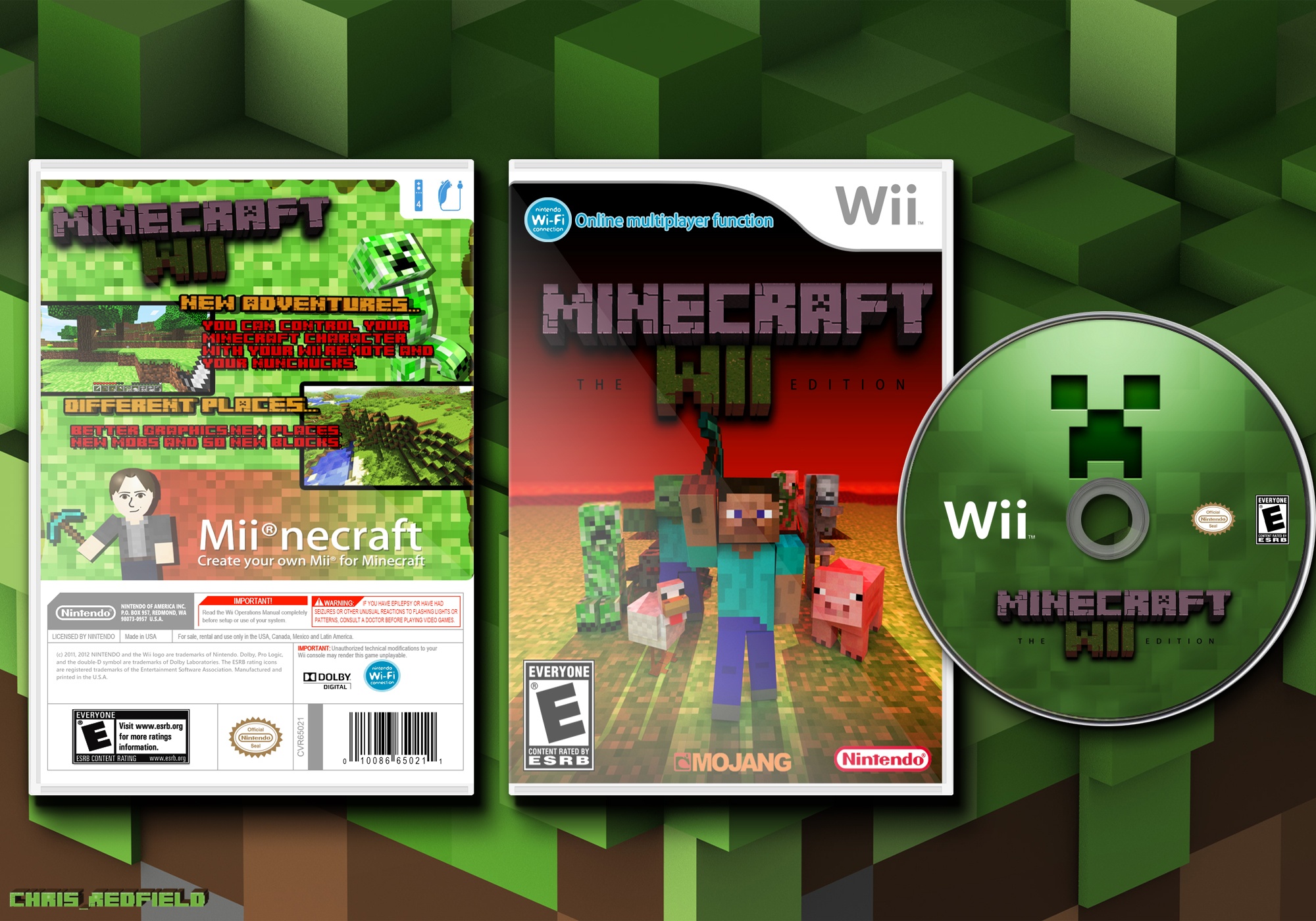 Minecraft - The Wii Edition box cover