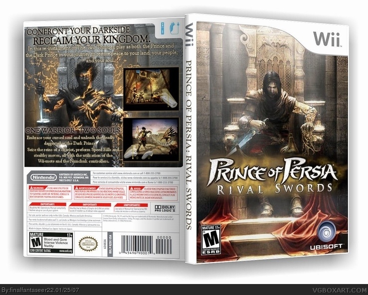 Prince of Perisa: Rival Swords box cover