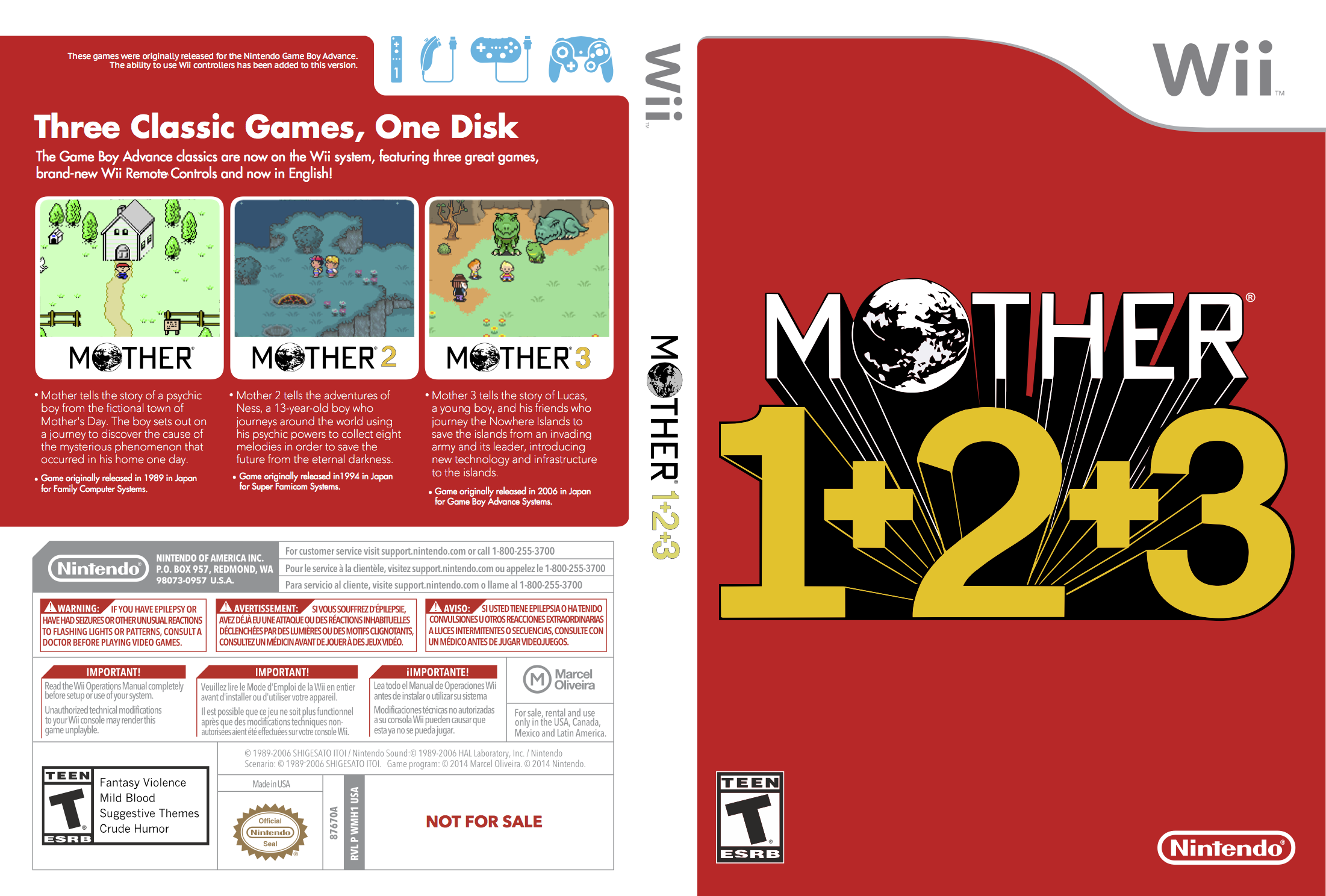 Mother 1+2+3 box cover