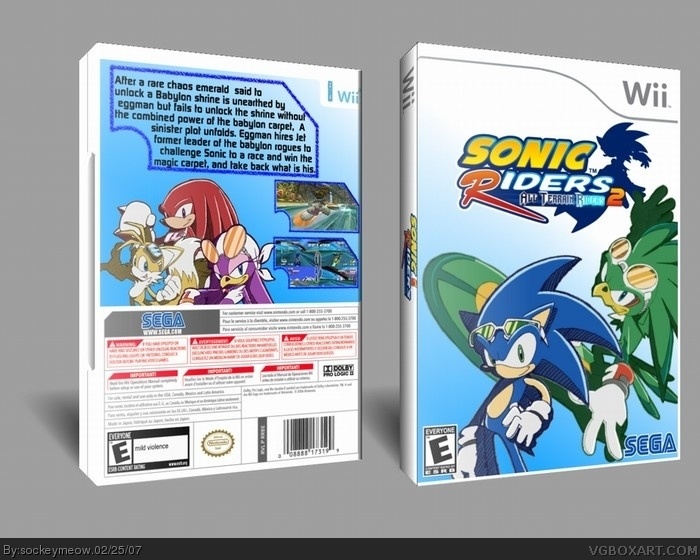 Sonic Riders 2 box art cover