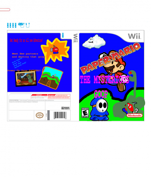 Paper Mario The Mysterious Goop box art cover