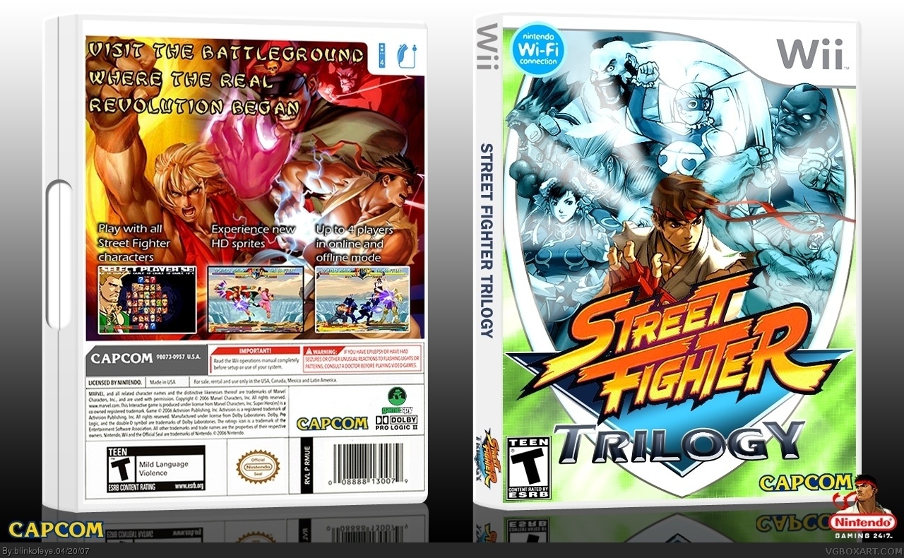 Street Fighter Trilogy box cover