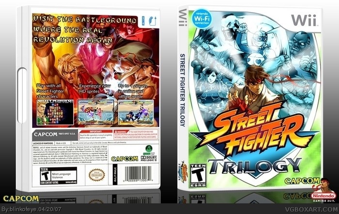 Street Fighter Trilogy box art cover