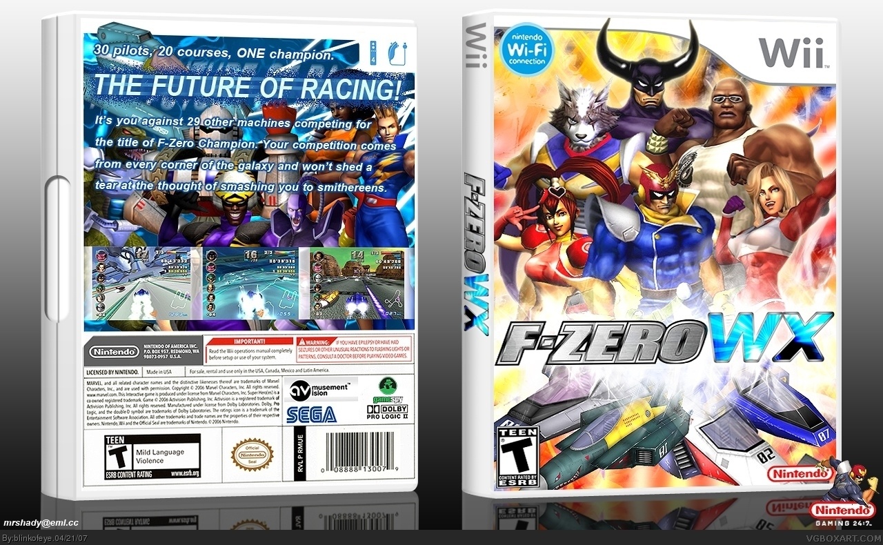 F-Zero WX box cover