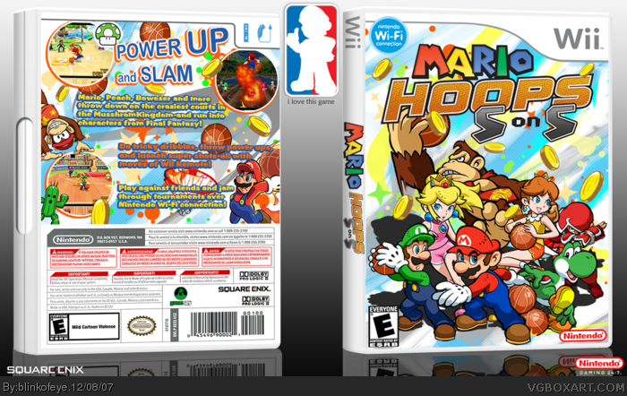 Mario Hoops 5 on 5 box art cover