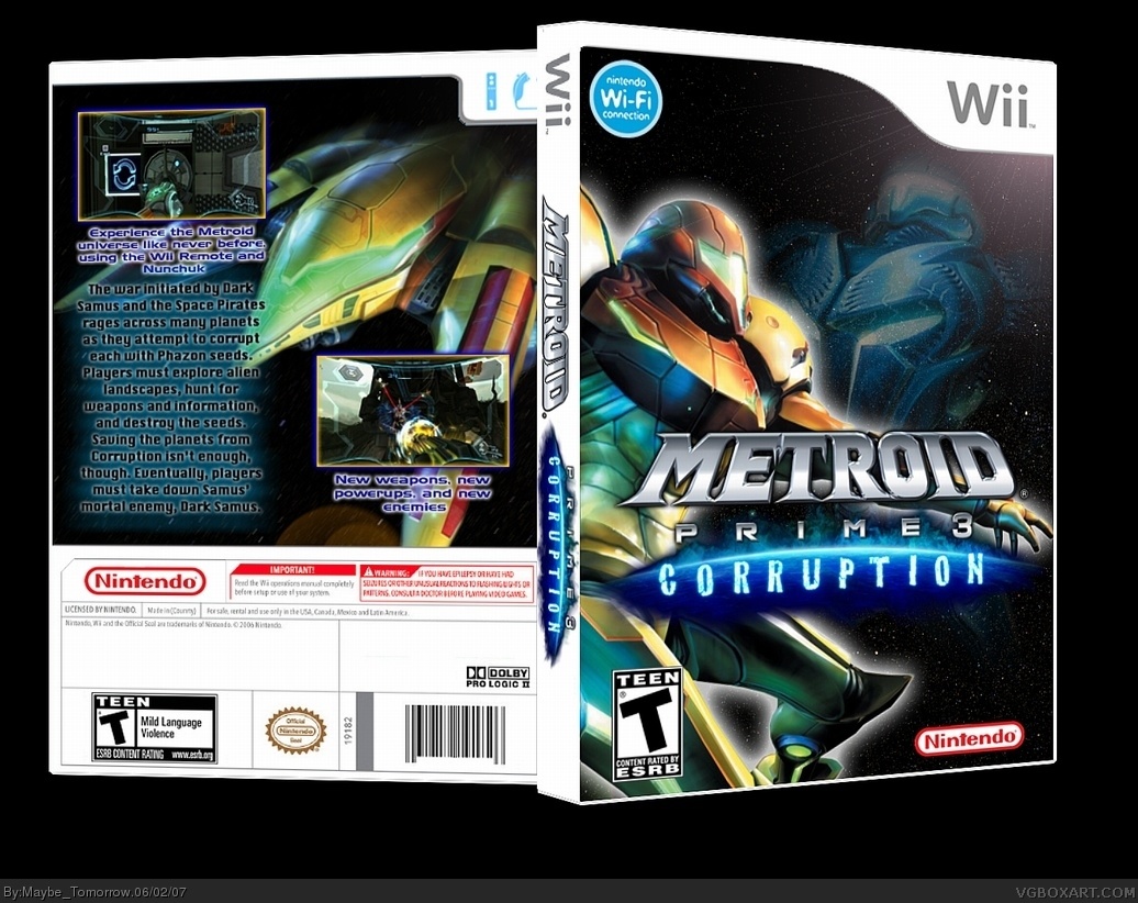 Metroid Prime 3: Corruption box cover