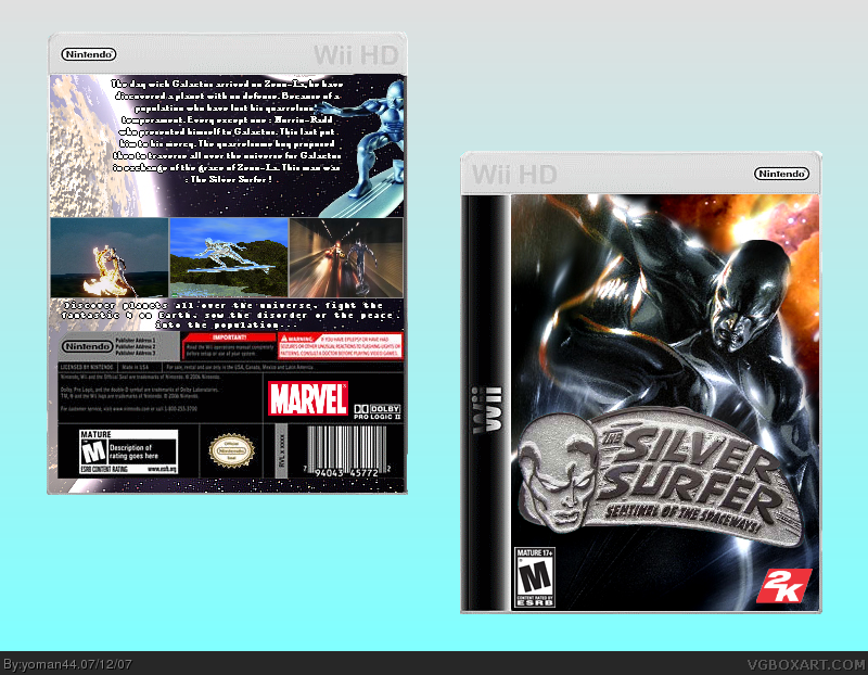 The Silver Surfer (Wii HD) box cover
