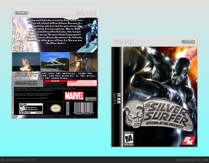 The Silver Surfer (Wii HD) box art cover
