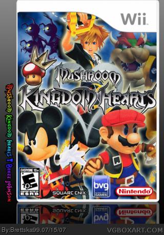 Mushroom Kingdom Hearts box cover