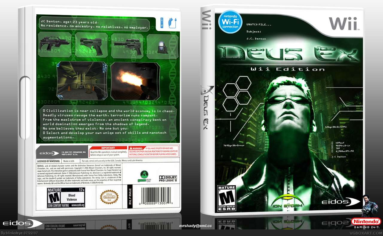 Deus Ex: Wii Edition box cover