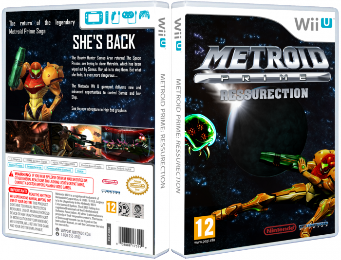Metroid Prime: Ressurection box art cover