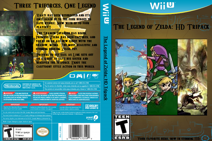 The Legend of Zelda: HD Tripack box cover