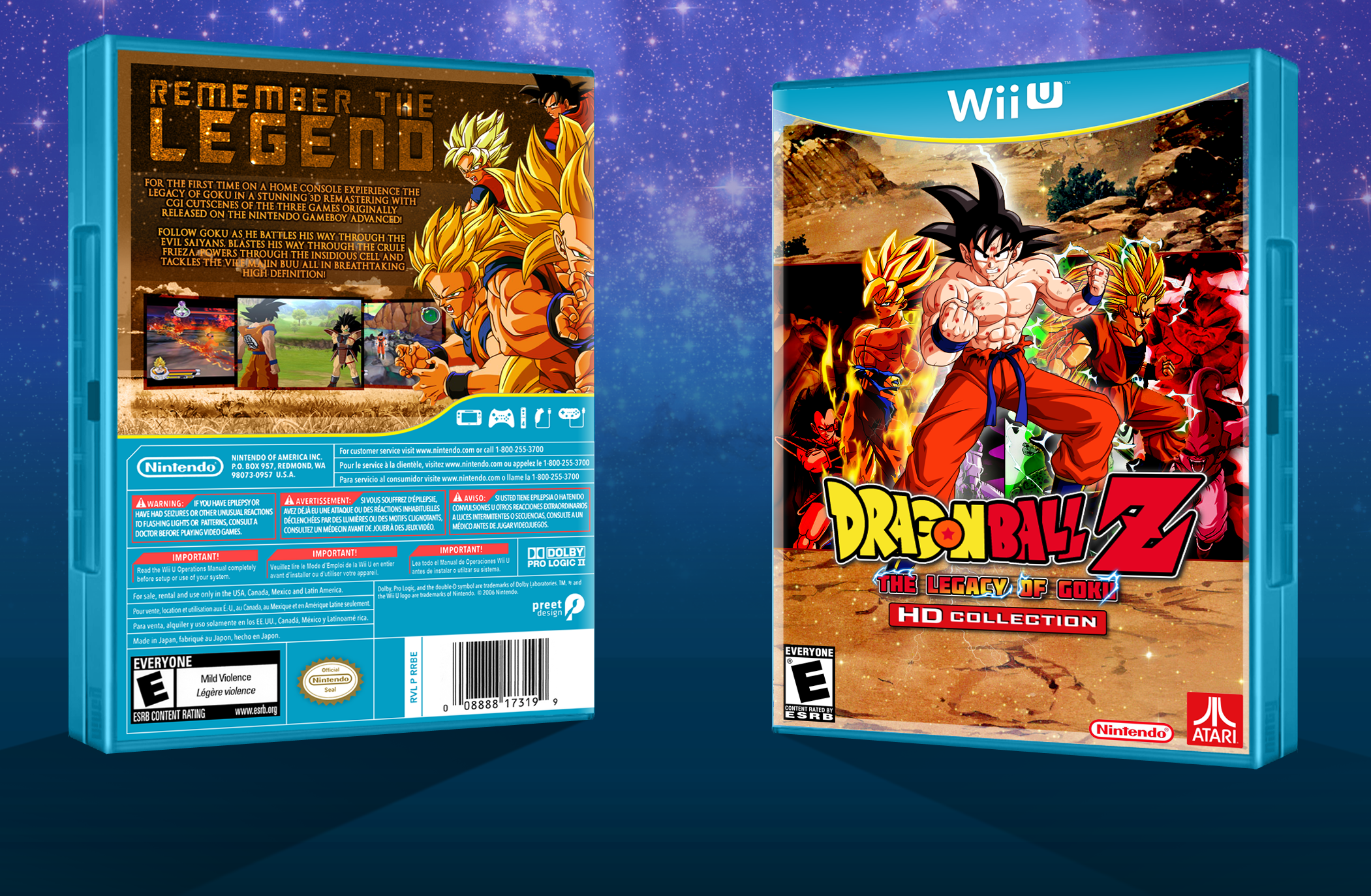 Dragon Ball Z: The Legacy of Goku - HD box cover
