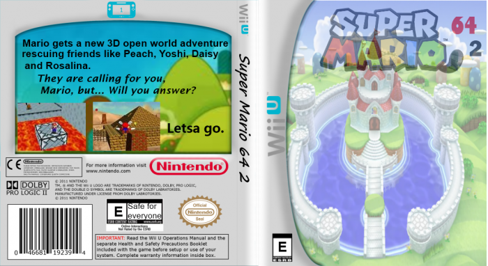 Super Mario 64 2 box art cover