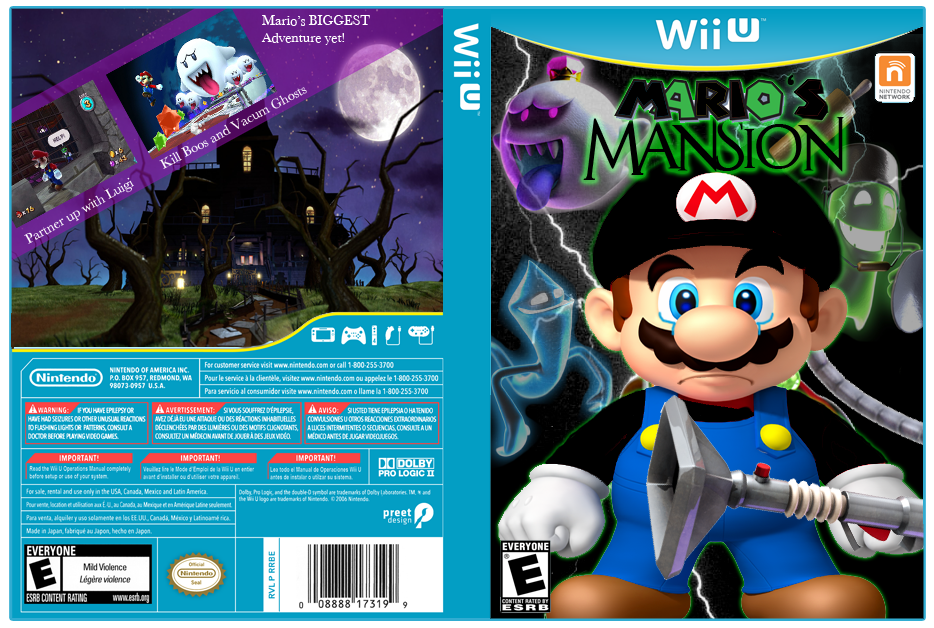 Mario's Mansion box cover
