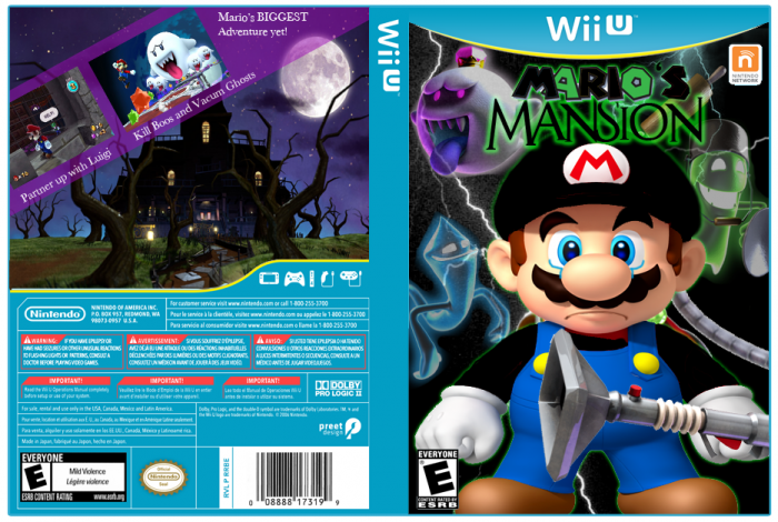 Mario's Mansion box art cover
