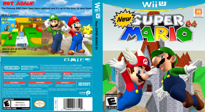 NEW Super Mario 64 box art cover