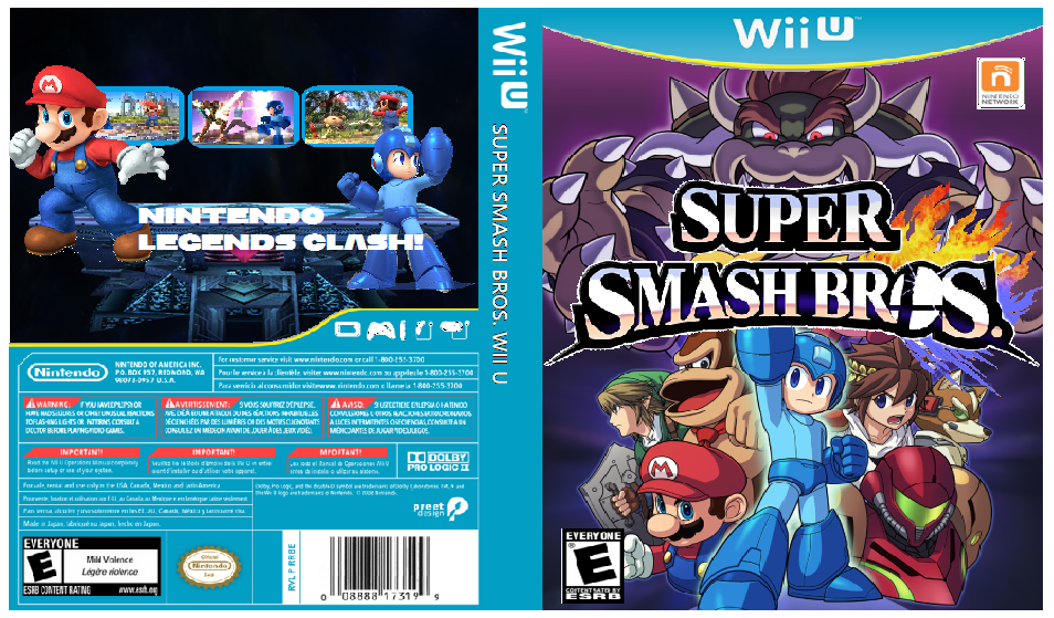 Super Smash Bros. Wii U box cover