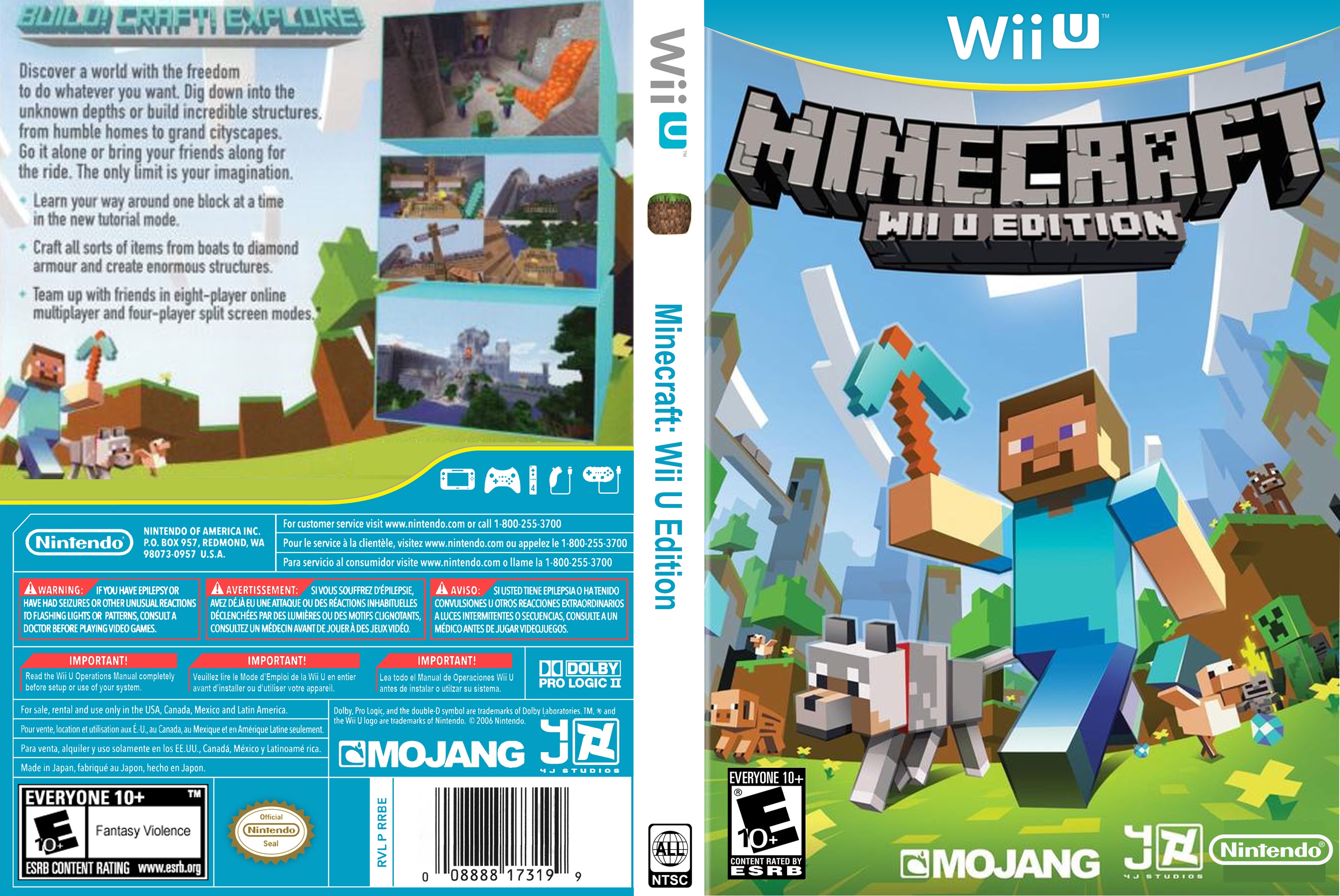 Minecraft: Wii U Edition box cover