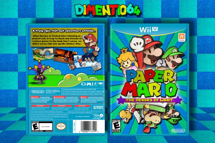 Paper Mario: The Heroes of Light box art cover