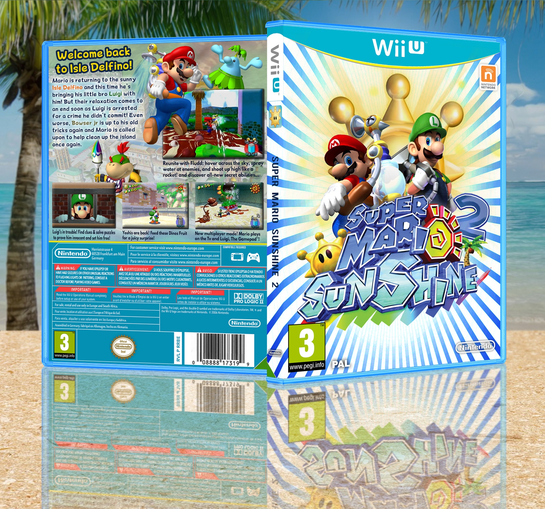Super Mario Sunshine 2 box cover