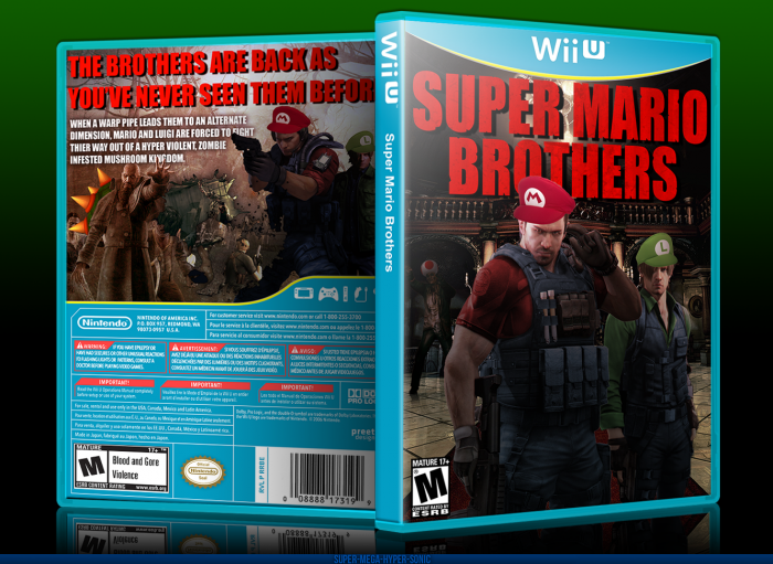 Super Mario Brothers box art cover