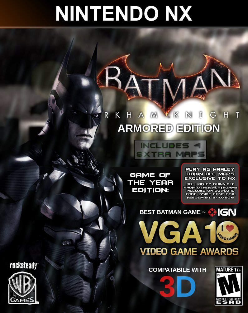 Batman: Arkham Knight Armored Edition box cover
