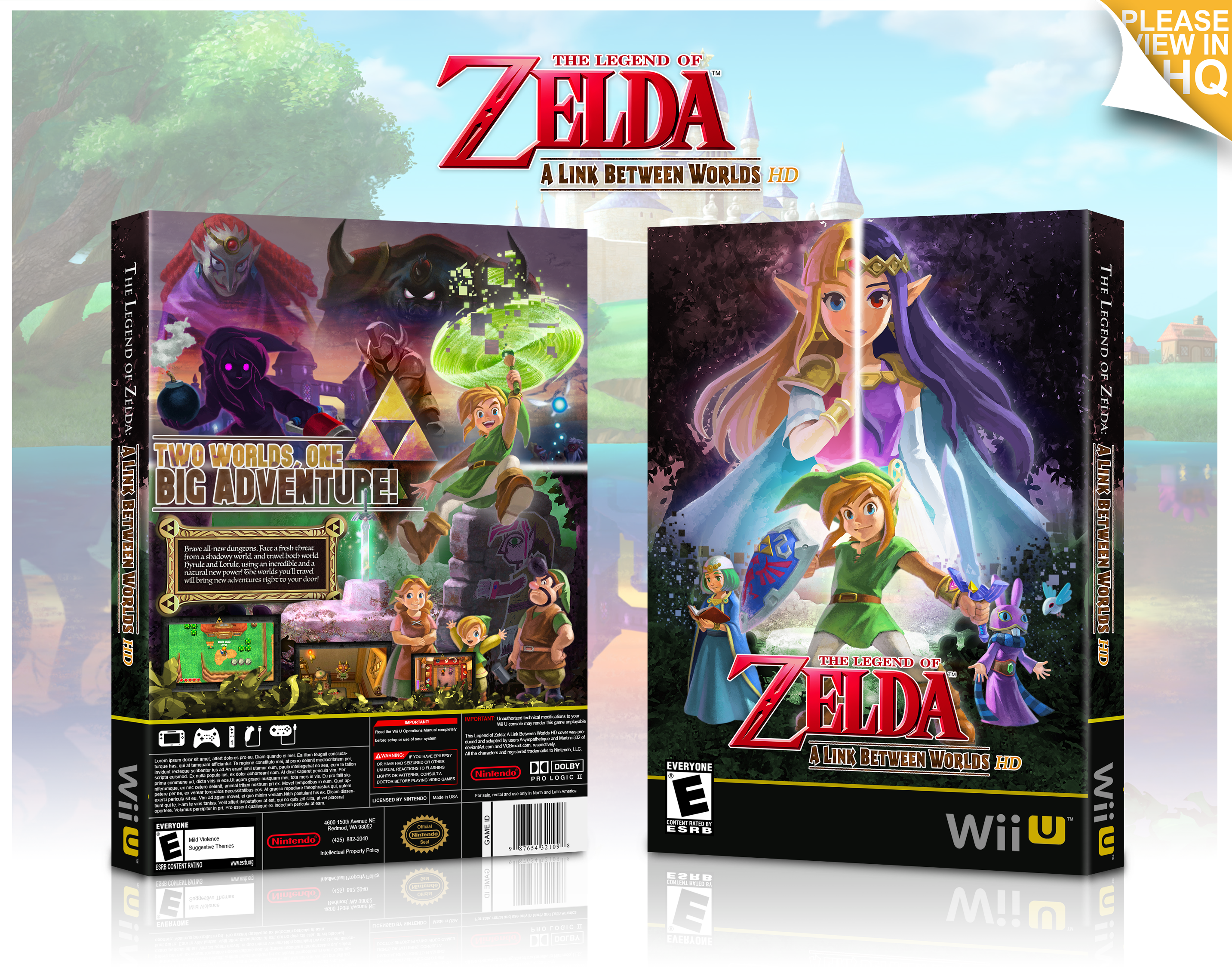 The Legend of Zelda: A Link Between Worlds HD box cover