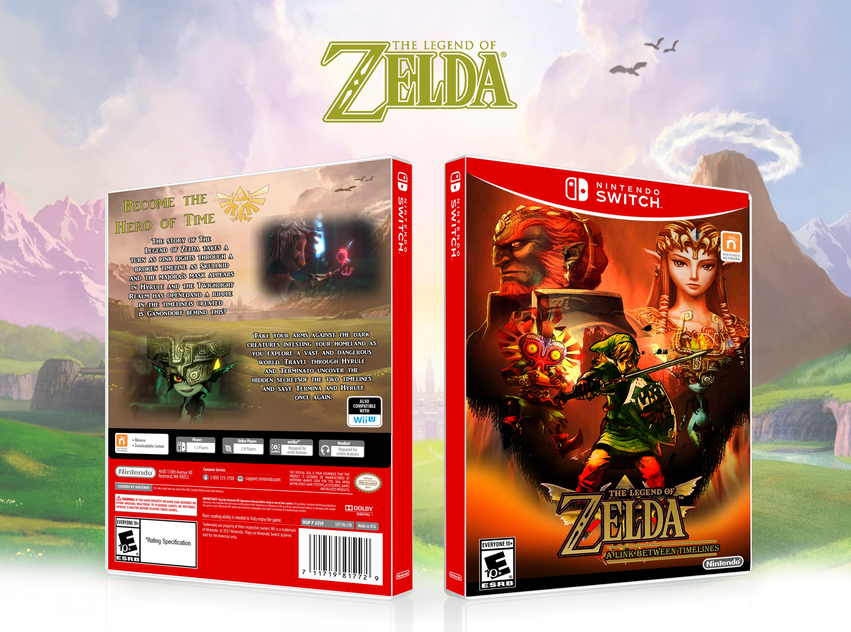 The Legend of Zelda A Link Between Timelines box cover