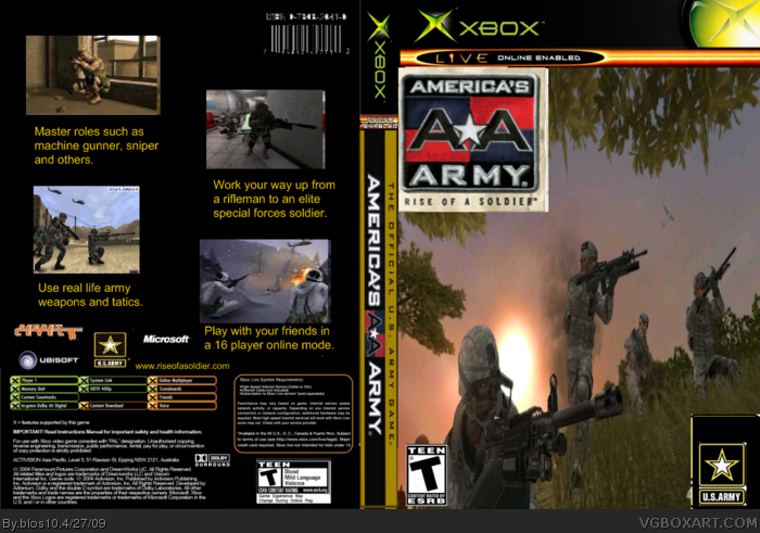 Americas Army: Rise of a Soldier box art cover