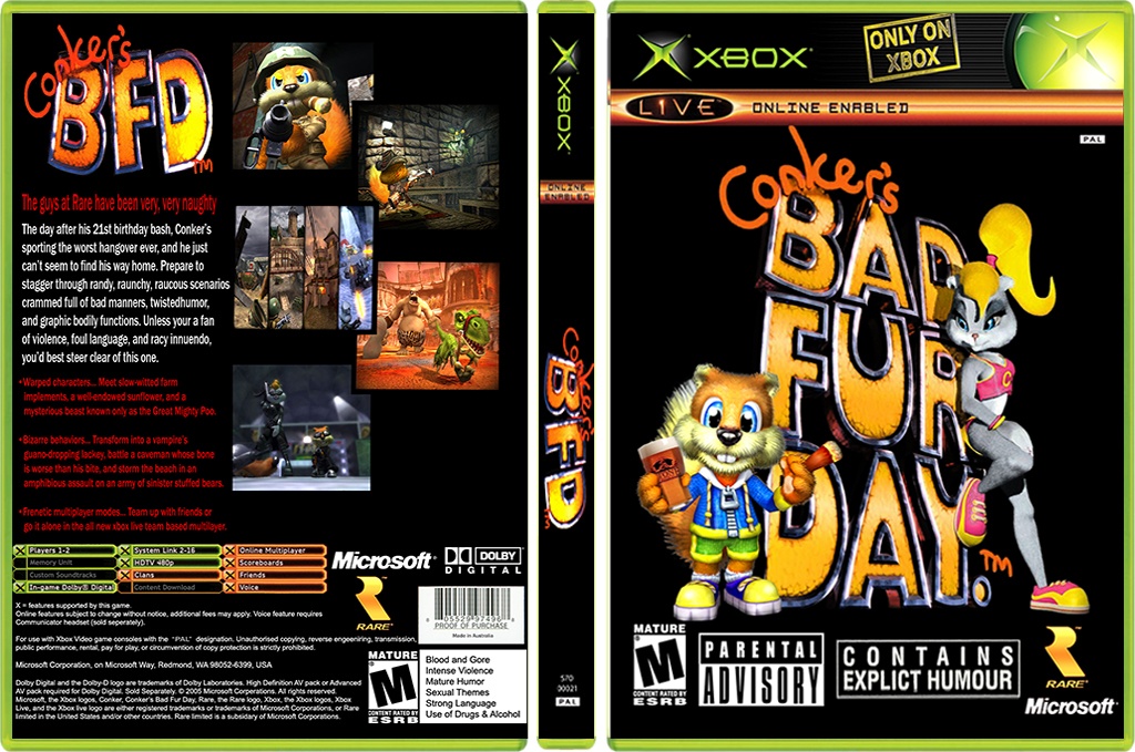 Conker Live and Reloaded box cover