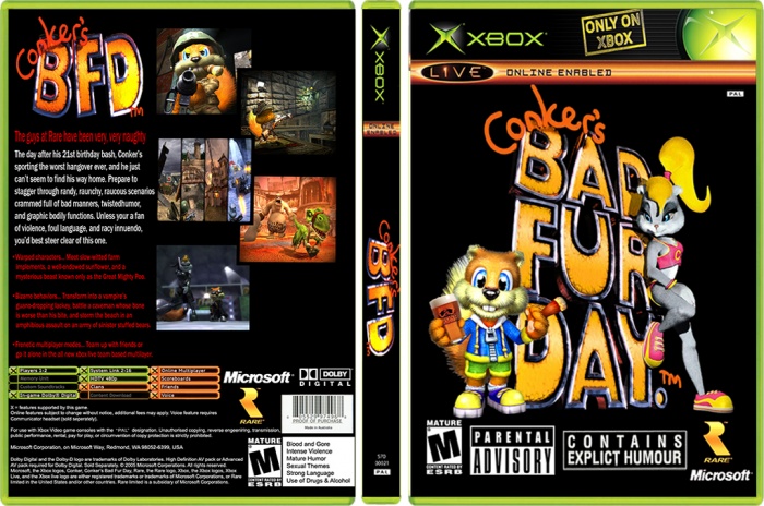 Conker Live and Reloaded box art cover