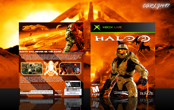 Halo 2 box art cover