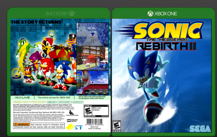 Sonic Rebirth 2 box art cover